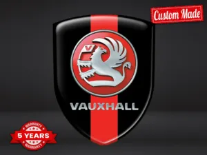 Vauxhall Emblèmes Silicone Auto Pro Personnalisables Résistants